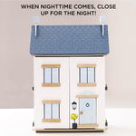 Le Toy Van - Wooden- Sky Doll House - Kids Dream House - 2 Storey with Attic - Fill with Dollhouse Accessories - Suitable for Ages 3+