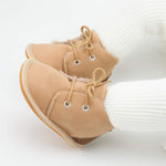 Meckior Baby Booties Newborn Infant Unisex Baby Girls Boys Velvet Rubber Anit-Slip Sole Shoes Toddler Fleece Cozy Winter Warm Prewalker Boots