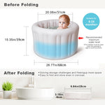 Hantaiwan Inflatable Baby Bath Seat for Sitting Up XL, Inflatable Soft Tub for 24-36 Months, Anti - Collision with Temperature Sensing, Portable Toddler Bath Support for Home & Travel