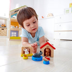 Hape Family Pets Wooden Dollhouse Animal Set