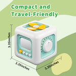 SOCBTNSO Busy Cube Toy, Sensory Toys for Toddlers 1-3, Baby Car Seat Toys 12-18 Months, Toddler Airplane Travel Toys Age 1-2, Learning Fine Motor Skills, 1st Birthday Gifts Boys Girls