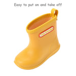 Tree Grandpa Yellow Toddler Rain Boots Size 5 Baby Waterproof Shoes Kids Rain boots for Boys Girls with Easy on