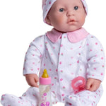 JC Toys 20-inch La Baby Soft Body Doll | Washable | Gift Set includes Magic Milk Bottle & Pacifier | Removable Pink Outfit | Perfect for Toddlers and Kids Ages 2+