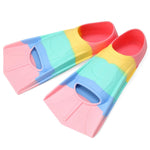 Foyinbet Kids Swim Fins,Short Kids Fins Youth Swimming Flippers for Lap Swimming Training for Children Girls Boys Beginners 2XS