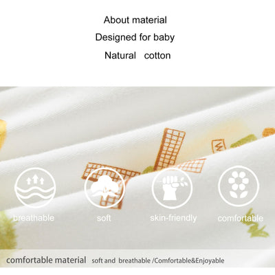 pureborn Baby Girls Bodysuit Peter Pan Collar Bubble Romper Long Sleeve Cotton One-Piece Outfit Windmill Farm 0-3 Months
