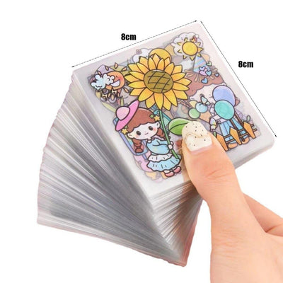 10Pcs Cute Cartoon Patterns DIY Notebook Decoration Scrapbook Stickers Water Cup Stickers Decor