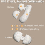 Oskeray Pregnancy Pillow for Sleeping, Maternity Pillow Support for HIPS, Backs, Legs, Maternity Pillow with Detachable and Adjustable Pillow Cover