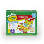Crayola Washable Finger Paints (6 Pack), Toddler Arts & Crafts Supplies, Gifts for Kids, Ages 1, 2, 3