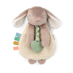 Itzy Ritzy - Itzy Lovey Including Teether - Baby Lovey with Teether, Textured Ribbons & Dangle Arms - Features Crinkle Sound, Sherpa Fabric and Minky Plush (Sloth)