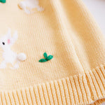 chengchuang Baby Toddler Girls Cardigan Sweater Knit Chunky Crewneck Long Sleeve Open Front Sweater Coat Fall Winter Clothes D-Yellow