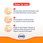 Crema Cero Diaper Rash Cream for Baby with Zinc Oxide and Calendula – High-Strength Diaper Cream for Quick Relief and Protection – Hydrating and Soothing Baby Balm – Calendula 3.9 oz