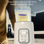 Bottle Warmer, Grownsy 8-in-1 Fast Baby Bottle Warmer with Timer, Safe for Breastmilk Nutrients, Accurate Temperature Control, with Defrost, Sterili-zing, Keep Warm, Heats Baby Food & Bottles