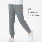 GFQLONG Toddler Boys 2 Pack Cotton Active Jogger Pants,Kids Cartoon Sweatpants Casual Lounging Bottoms,Excavators Sets 2-3 Years