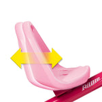 Radio Flyer Deluxe Steer & Stroll Trike, Pink, For Kids 2-5, 2-in-1 Parent Steer Tricycle, Removable Push Handle, Adjustable Seat, Steel Frame, Covered Storage Bin, Tricycle for Toddlers and Kids