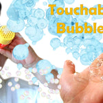 JA-RU Mini Handheld Bubble Blower with Non Toxic Bubble Solution | Touchable Bubbles for Kids | Stress Relief Fidget Toy | Bubble Party Favors for Kids (1 Pack) 1508-1A