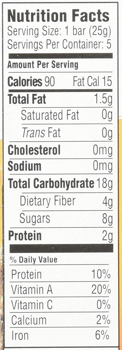 Happy Tot Organics Fiber & Protein Soft-Baked Oat Bars Organic Toddler Snack Banana & Carrot, 0.88 Ounce Bars, 5 Count Box (Pack of 1)