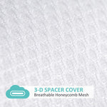 Dourxi Crib Mattress, Breathe Through Baby Dual-Sided Comfort Memory Foam Toddler Mattress with Washable 3-D Mesh Cover, Fits Standard Full Size Crib and Toddler Bed, 52x27.5x6 inch
