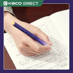 Kaco FIRST Gel Ink Pens, Pack of 2 Pieces Cute Heart Pen Set with Extra 4 Black Refills Holiday Gifts (2 Purple)