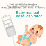 Nasal Aspirator for Baby, Portable Hand Puller Nose Sucker, Quiet Suction Easy to Operate | Reusable | Soft Silicone Nose Cleaner for Fast and Effective Relief of Nasal Congestion in Infant