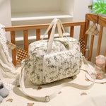 Baby Diaper Bag Tote, Mommy Bag Cute Small Diaper Bags Travel Crossbody Baby Bags Floral Diaper Purse Organizer