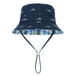 Durio Sun Hat Bucket Hats Wide Brim Summer Hat Sun Protection Beach Hat C Navy Fish 12-24 Months