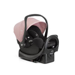 Joie Rue Lightweight Infant Car Seat & Anti-Rebound Base –Side-Impact Protection, 5-Point Harness, and UPF 50+ Canopy for Newborns and Infants (Blush)