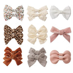 Baby Hair Clips Fully Lined Non Slip Hair Pins Baby Girls Hair Bows Barrettes Hair Accessories for Little Girls Infants Toddlers