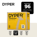 DYPER Toddler Training Pants 3T-4T for Boys & Girls Hypoallergenic, Unscented, Plant-Based & Perfect for Sensitive Skin, Leakproof Potty Training Pants for Day & Overnight Protection