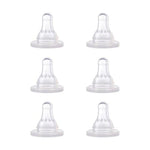 NUK First Essentials Silicone Baby Bottle Nipples, Slow Flow, 6 Pack
