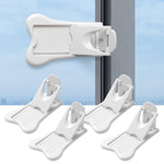 Inaya Sliding Door Lock for Child Safety (4-Pack) - Child Proof Locks for Sliding Glass Doors, Windows, Closets & Cabinets. Safety Locks for All Your Home Openings