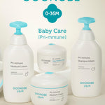 GOONGBE Pri-mmune Moisture Lotion - Korean Baby Body Lotion - Hypoallergenic Moisturizing & Calming Daily Moisturizer for Dry Skin - Fast Absorbing, Naturally Derived Non-Greasy Lotion, 11.8 oz.