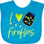 inktastic I Love Fireflies Baby Bib