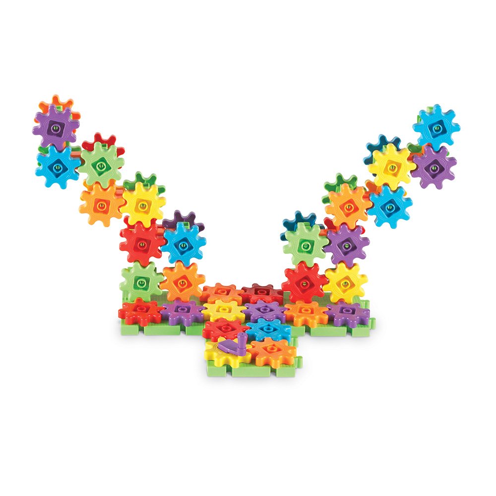 Learning Resources Gears 100-Piece Deluxe Building Set -STEM - Activity ...