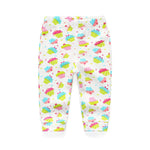 Unisex Newborn Baby Cotton 3-Pack Pants Embroidery Pringting Casual Leggings 0-24 Months for Boys and Girls Multicoloured
