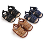 myppgg Baby Boys Summer Sandals Non-Slip Soft Sole Infant Slippers Cotton Crib Shoes for Toddler First Walkers