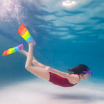 Gugmoy Swimming Training Fins,Kids Swim Fins,Comfortable Swimming Flippers Suitable for Children,Beginners,Girls,Boys,Adults (XXS, 2C-Purple)