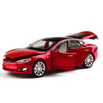 gidoyi Toy Car Model S Alloy Model Cars Pull Back Vehicles 1/32 Scale Car Toys for Toddlers Kids (Red)