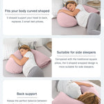 INSEN Pregnancy Pillow for Sleeping,Maternity Body Pillow for Pregnancy Women,Pregnancy Support Pillow for Back, Hip Pain, Pink