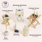 Le Toy Van - Wooden Daisylane Laundry Room Accessories Play Set for Dolls Houses | Girls or Boys Furniture Sets - Suitable for Ages 3+