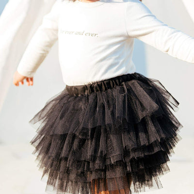 Colorful Childhood Baby Girls Tutu Skirt Toddler 6 Layered Tulle Tutus 1-8T Black Size 12-24 Months