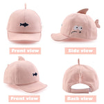 Shark Baby Boys Cap Fashion Cartoon Baseball Cap for Boys Girls Summer Infant Sun Protect Hat 3-18 Months (Pink Shark, 3-18 Months)