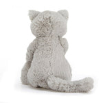 Jellycat Bashful Grey Kitty Stuffed Animal, Medium 12 inches - Cats & Kittens Plush Toy - Classic Children's Gift