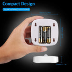 AMIR Upgraded Motion Sensor Light Indoor, Stair Lights Battery Operated, Cordless Stick-On LED Night Light for Closet, Hallway, Bathroom, Kitchen, Cabinet, Energy Efficient (White - Pack of 3)