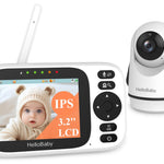 Baby monitor with display and camera on a white background