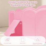 Collapsible Baby Bathtub for Shower,Reinforced Structure Infant Foldable Bath Tub with Non-Slip Base,Portable Space-Saving Kids Bath Tub for 6M to 4Years,Suitable for Outdoor, Travel Use(Pink)