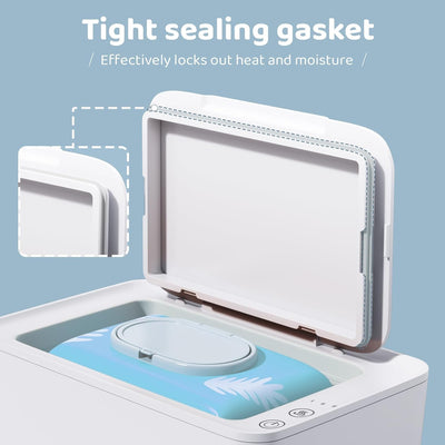 Wipe Warmer and Baby Wet Wipes Dispenser: Diaper Warmer with Evenly Overall Heating & Large Capacity Infant Wipes Warmer for Newborn Wet Napkin Warmer for Bathroom Wipes Towel Warmer (White)