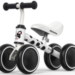 allobebe Baby Balance Bike for 1 Year Old, Toddler First Balance Bike, No Pedal Infant 4 Wheels Baby Walker First Birthday Gift, Mini Bike for 12-24 Months, Spotty Dog