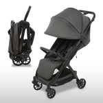 Pika Baby Stroller – Lightweight, Compact, Auto-Folding Design with Adjustable Footrest, UV Canopy, Mesh Window, and Travel Friendly – Perfect for Newborns to 55 lbs