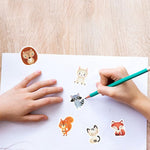 2 Roll Animal Stickers for Kids,1 Inch Cute Reward Sticker in 16 Patterns,Teacher Supplies for Classroom,Incentives Sticker Bulk for Kids,1000 Pcs Motivational Stickers for Party Favors