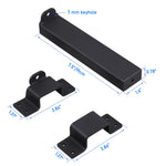 VANROUG 7.5" Heavy Duty Security Slide Latch Lock,with Padlock Hole Adjustable Gate Latch for Wooden Fences Barn Doors, Interior and Outdoor Door Latch,etc.